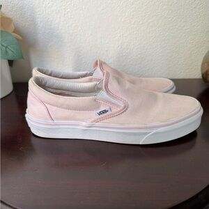 Light Pink Vans slip-ons, women’s 7.5, men’s 6